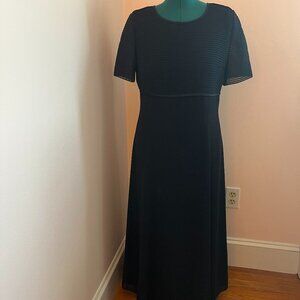 NWT Talbots Navy Blue Chiffon Special Occasion Dress
